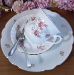 12 verschillende hightea setjes, rozen, bloemen, 5-delig, Antiek en Kunst, Curiosa en Brocante, Ophalen of Verzenden