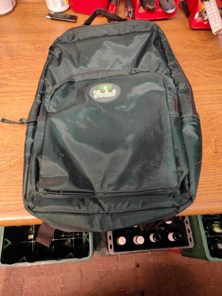 Grolsch rugzak - Handige groene rugtas, Overige merken, Gebruikt, 25 tot 40 cm, Ophalen of Verzenden