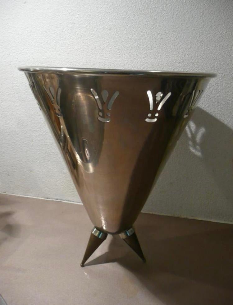 Wijn champagne rvs koeler ijsemmer jaren 90, Ophalen of Verzenden, Zo goed als nieuw, Frankrijk, Champagne