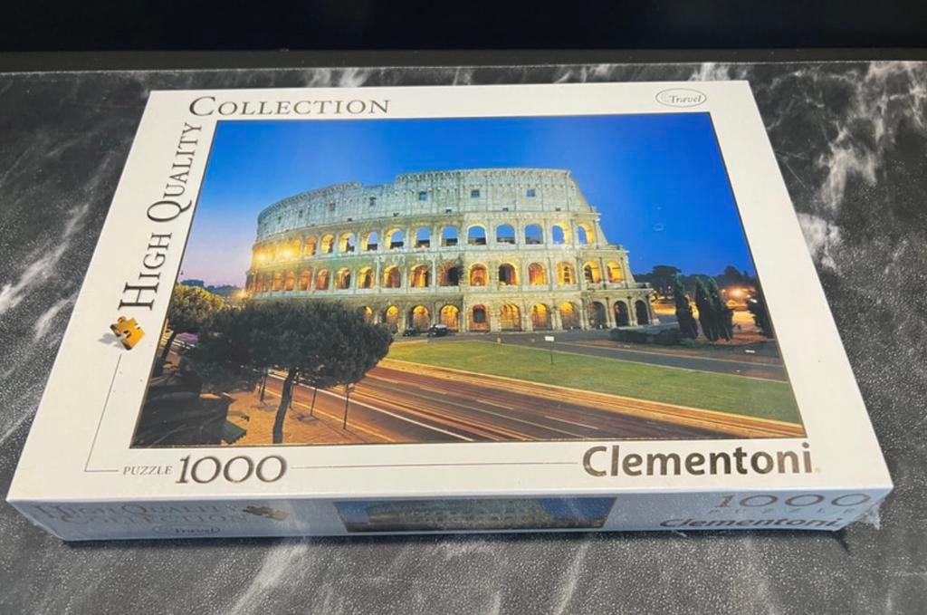 Nieuw in seal Clementoni puzzel 1000 stukjes Colloseum Rome, Ophalen of Verzenden, 500 t/m 1500 stukjes, Zo goed als nieuw