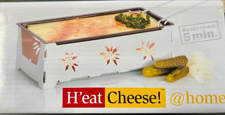Mini raclette - H'eat Cheese! @home, Witgoed en Apparatuur, Gourmetstellen, Nieuw, Minder dan 4 personen, Ophalen of Verzenden