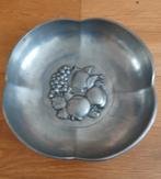 Art Nouveau Tinnen Schaal Handgemaakt Kunstwerk Marinoni, Antiek en Kunst, Antiek | Tin, Ophalen of Verzenden