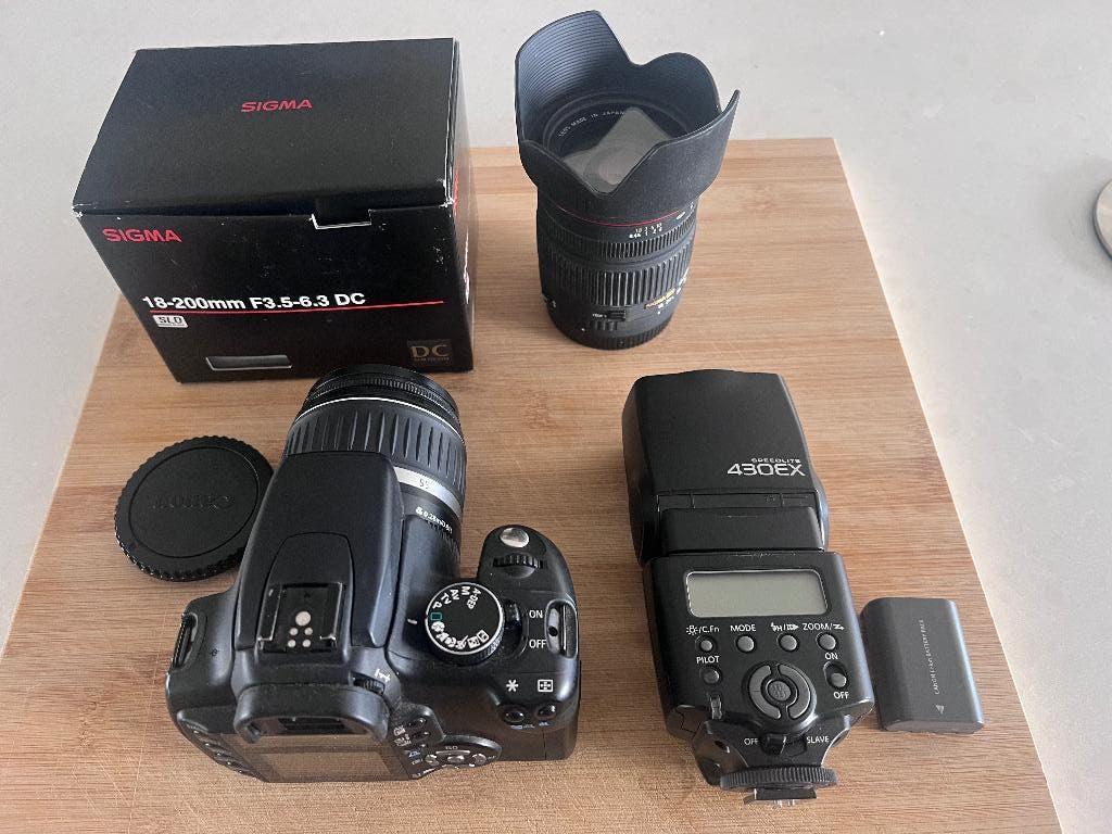 Canon Camera 350D +toebehoren, Ophalen, Gebruikt, Spiegelreflex, Canon