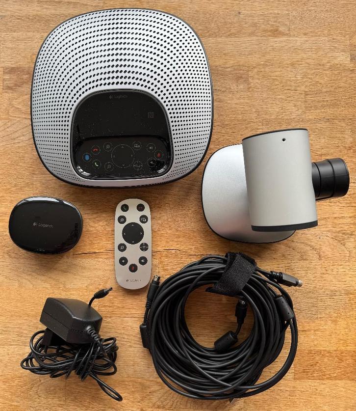 logitech Conference Cam CC3000e, Computers en Software, Webcams, Zo goed als nieuw, Bedraad, Windows, Zoomfunctie, Microfoon, Ophalen