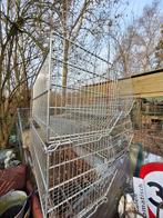 Stalen Stapelbare Opbergrekken - Handig en Ruim, Ophalen, Gebruikt