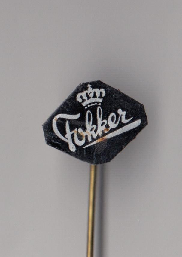 Fokker Luchtvaart Maatschappij Logo speldje, Niet vindbaar, Niet vindbaar, Zo goed als nieuw, Patch, Badge of Embleem