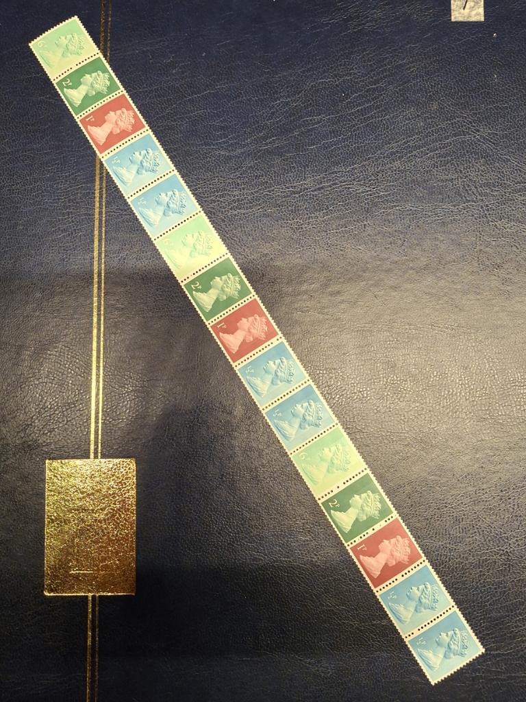 postzegel engeland combinatie rolzegels 3.2 Readers Digest, Verzenden, Postfris