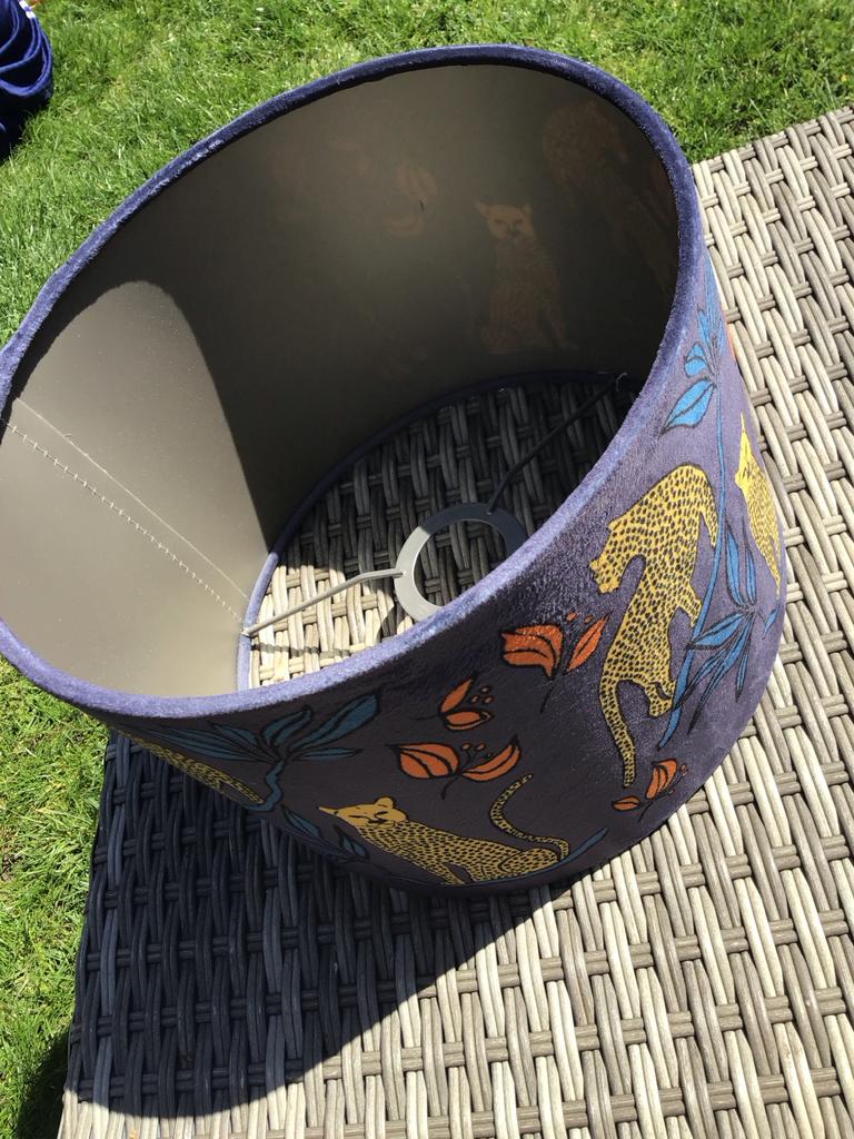 lampenkap met luipaardprint, Huis en Inrichting, Lampen | Lampenkappen, Overige kleuren, 25 tot 50 cm, Rond, Nieuw
