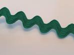 Galon / zigzag band groen - 10mm #2663, Hobby en Vrije tijd, Naaien en Fournituren, Ophalen of Verzenden, Nieuw, Lint, Band of Elastiek