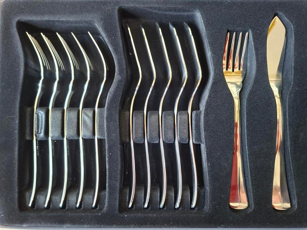 Hollands / Haags Lofje vis bestek 6 persoons NIEUW, Ophalen of Verzenden, Nieuw, Rvs of Chroom