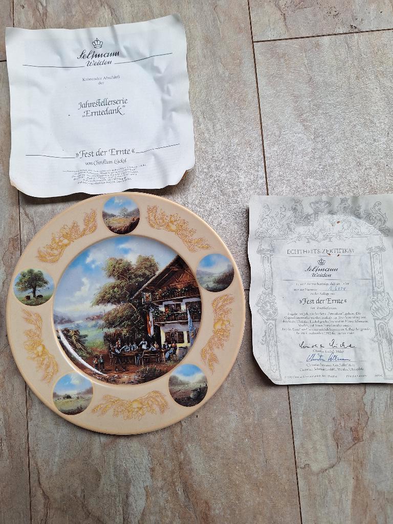 wandbordenserie oogstfeest, Antiek en Kunst, Antiek | Wandborden en Tegels, Ophalen