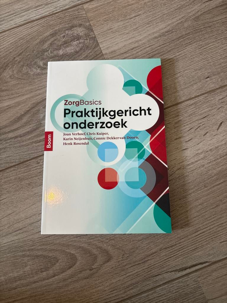 ZorgBasics Praktijkgericht onderzoek HBO/WO, Boeken, Studieboeken en Cursussen, Ophalen of Verzenden, Gamma, Zo goed als nieuw