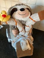 Kraamcadeau: Luiertaart Motor met Knuffel en Badje, Ophalen of Verzenden, Nieuw, Kraamcadeau