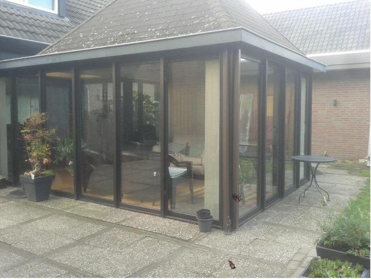 Schuifpui aluminium dubbel glas erg mooi, Tuin en Terras, Overkappingen, Zo goed als nieuw, Ophalen
