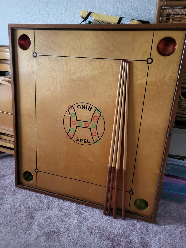 Ouderwets mobiele pooltafel, "ring-spel", Ophalen of Verzenden