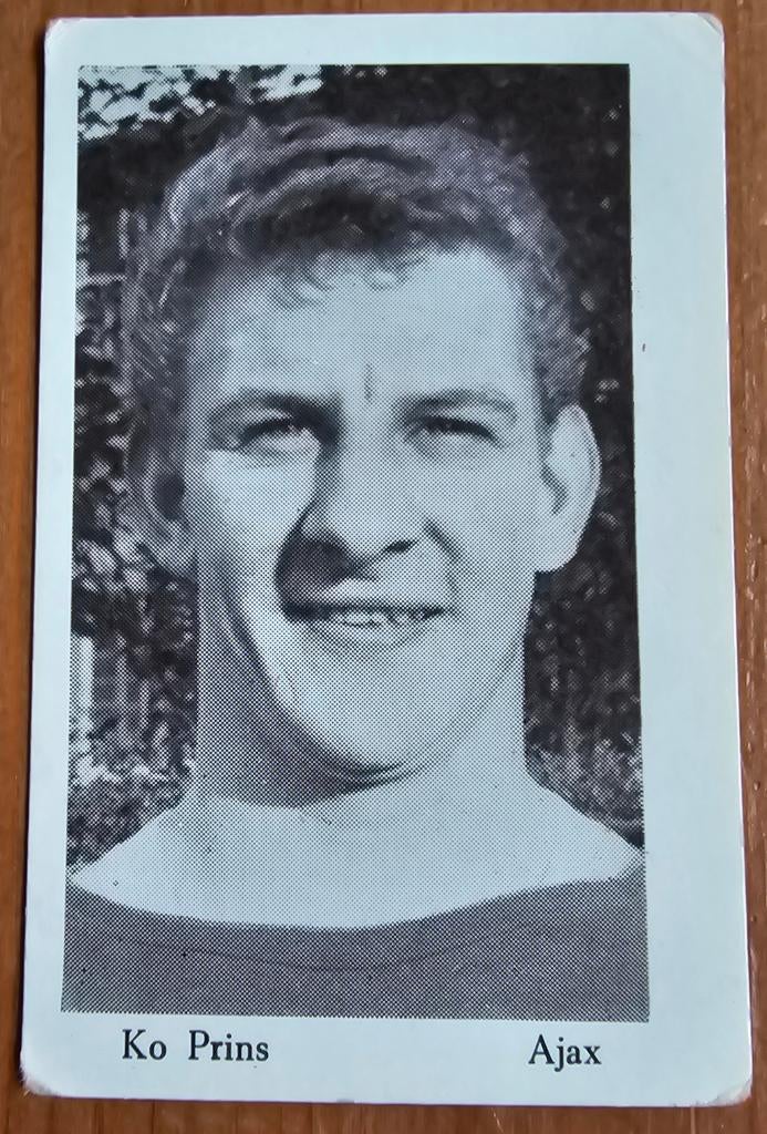 1963 Monty (pre panini) Ko Prins Ajax Kaart Ongebruikt!, Hobby en Vrije tijd, Stickers en Plaatjes, Verzenden, Zo goed als nieuw