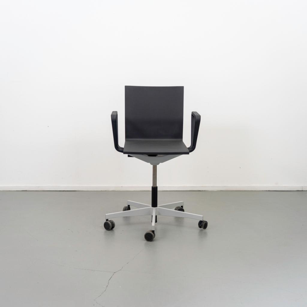 3x Vitra Maarten v Severen .04 Bureaustoel Zwart - Aluminium, Niet ingevuld, Zwart, Niet ingevuld, Ophalen of Verzenden