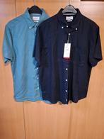 2 S.Oliver Regular Fit Overhemden - Zwart & Petrol, Nieuw, Ophalen of Verzenden, Overige halswijdtes, S.Oliver