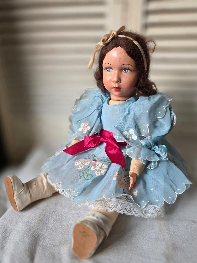 Antieke franse pop, raynal type, Ophalen, Gebruikt, Pop