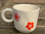 Hema mok met bloemetjes - Zo goed als nieuw, Keramiek, Ophalen of Verzenden, Zo goed als nieuw, Overige stijlen