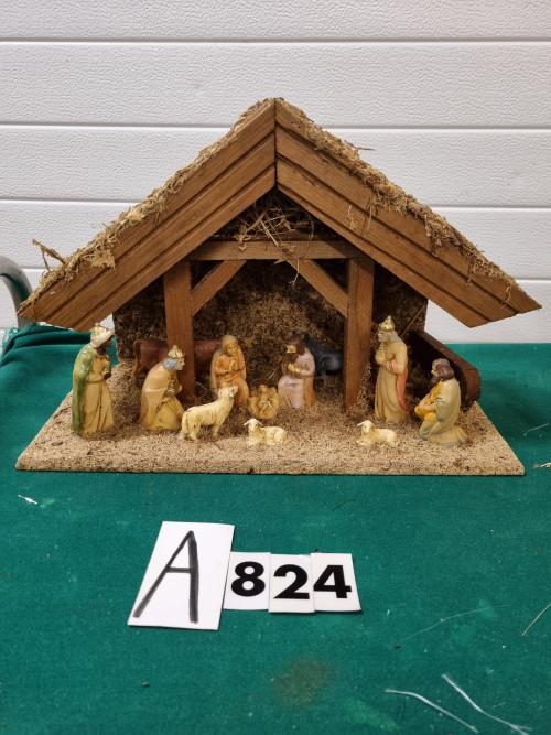 kerststal met beelden vaste [a824, Diversen, Ophalen of Verzenden, 'T Olde Gre-j, Info@toldegrej.nl, Endepoelstraat 20f Didam