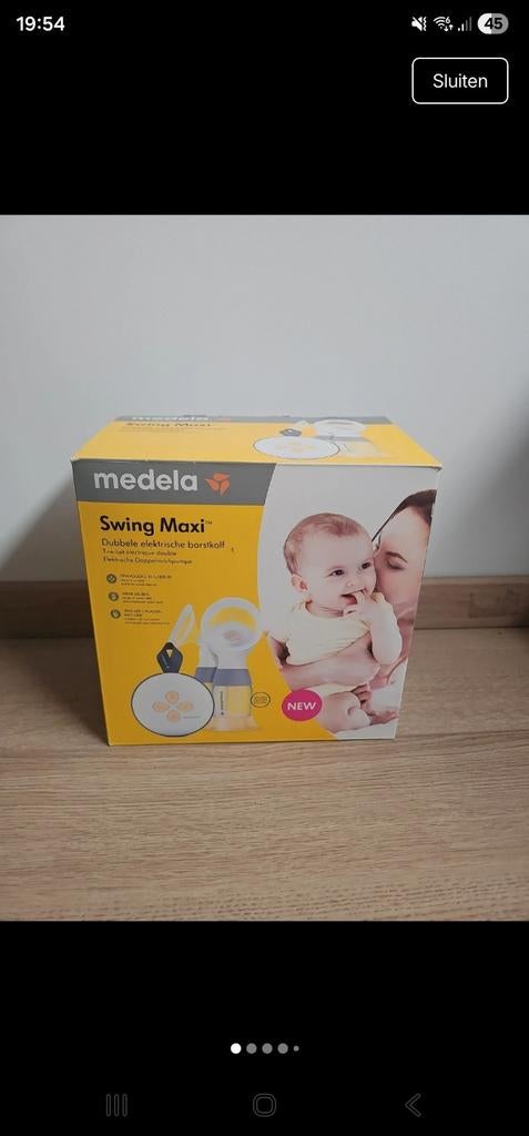 Medela Maxi Swing, elektrische dubbele borstkolf., Ophalen of Verzenden, Zo goed als nieuw, Borstkolf