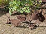 Steampunk Cat Garden Ijzer plantenstandaard handgemaakt, Minder dan 30 cm, Minder dan 60 cm, Nieuw, Ophalen of Verzenden