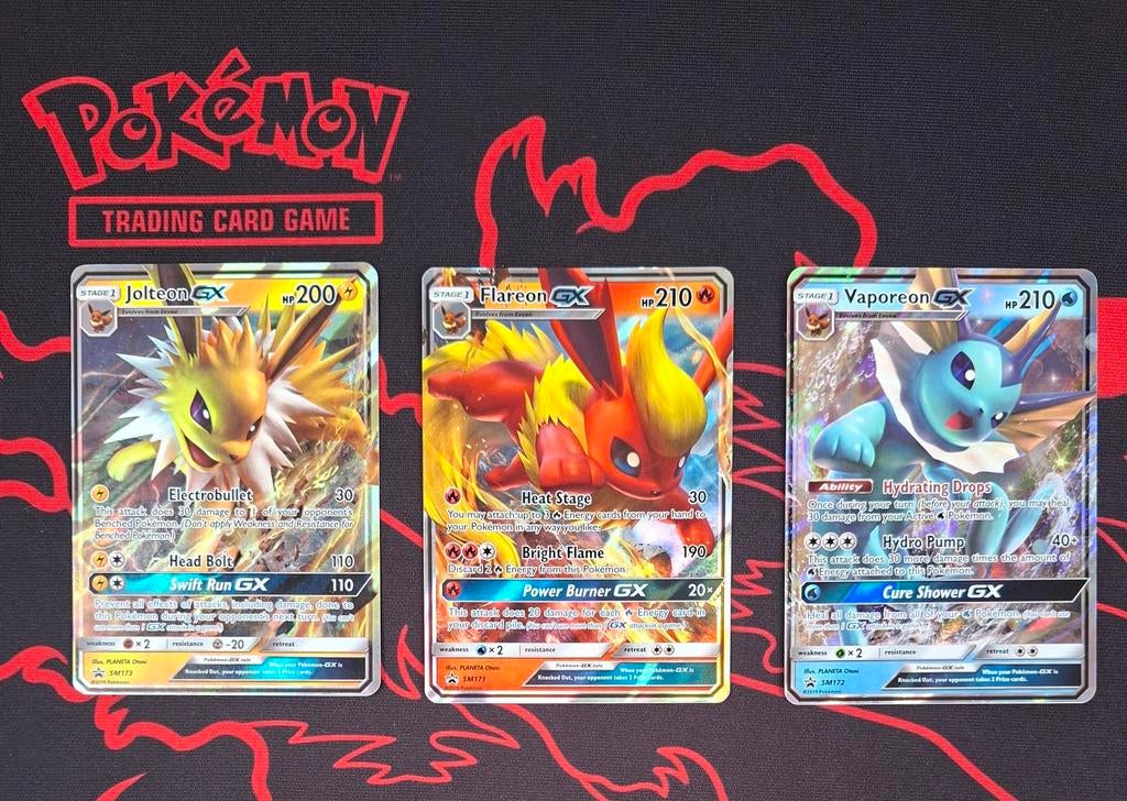 Jolteon GX SM173,Flareon GX SM171,Vaporeon GX SM172 Pokemon, Ophalen of Verzenden