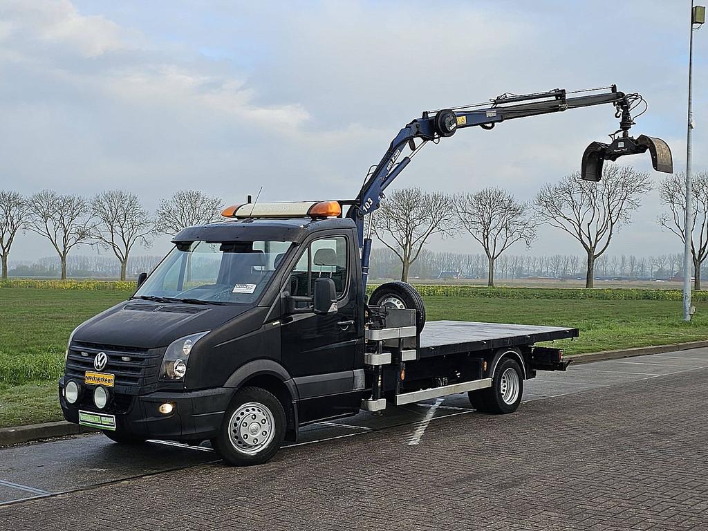 VOLKSWAGEN CRAFTER 35 2.0 open-laadbak kraan!, Auto's, Euro 5, Gebruikt, Volkswagen, Bedrijf