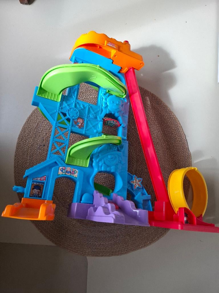 Fisher Price - Little People racebaan met looping, Kinderen en Baby's, Overige merken, Ophalen of Verzenden, Racebaan, Gebruikt