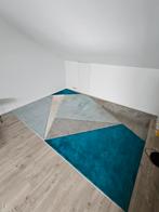 Vloerkleed grijs met blauw 200x290 cm, Huis en Inrichting, Stoffering | Vloerbedekking, Ophalen, Minder dan 10 m², Tapijt, Grijs