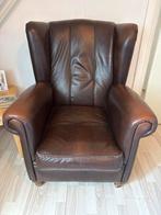 Leren fauteuil - Comfortabele stoel met karakter, Ophalen of Verzenden, Gebruikt, Leer, 75 tot 100 cm