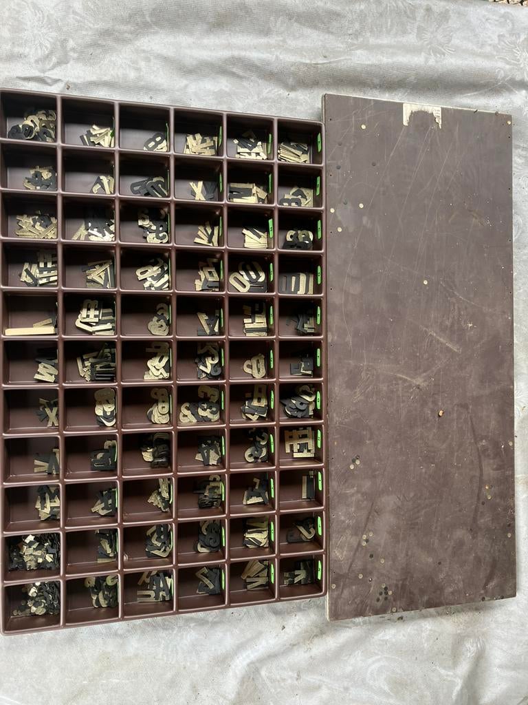 Letterbak graflint, Ophalen of Verzenden, Gebruikt