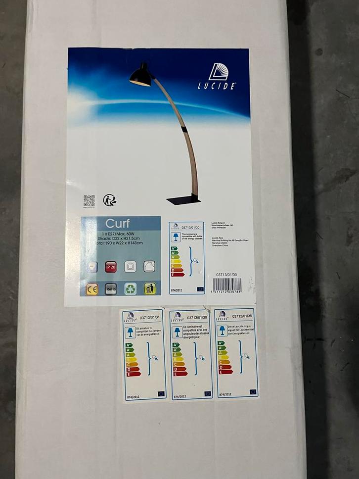 Chef Staande Leeslamp, Huis en Inrichting, Lampen | Vloerlampen, Gebruikt, 100 tot 150 cm, Metaal, Ophalen