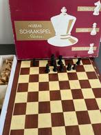 Houten schaakspel met houten schaakstukken, Hobby en Vrije tijd, Gezelschapsspellen | Bordspellen, Een of twee spelers, Ophalen of Verzenden