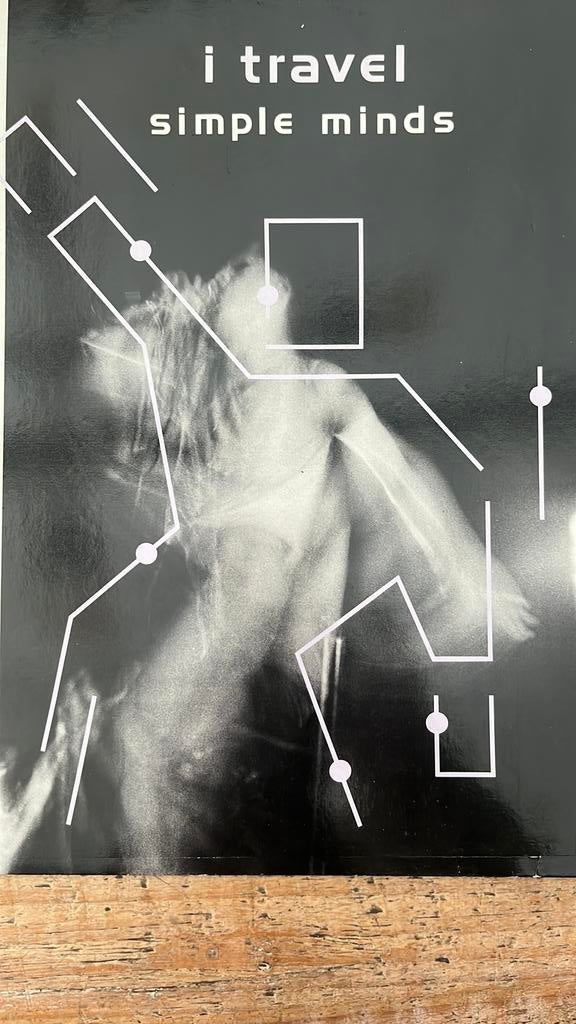 Vinyl maxi-single Simple Minds “I Travel”, Ophalen of Verzenden, Zo goed als nieuw, 12 inch