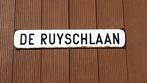 Straatnaambord wit met zwart Emaille look, Ophalen of Verzenden