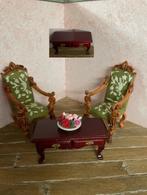 poppenhuis Salontafel Mahonie met laden, Ophalen of Verzenden, Nieuw, Poppenhuis