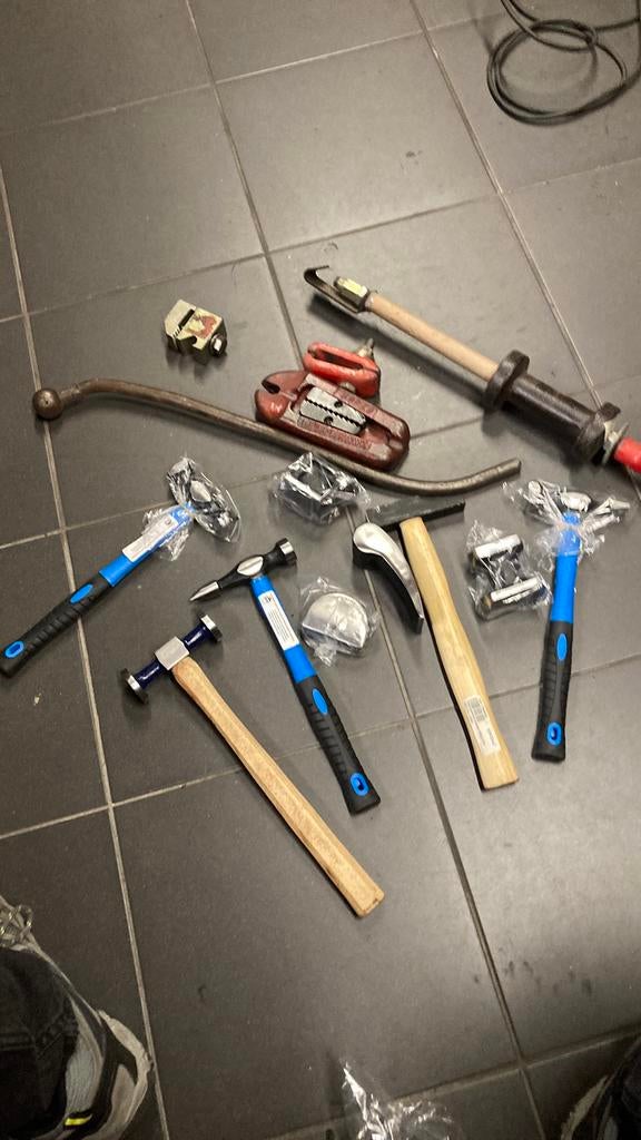 Uitdeukgereedschap set, Ophalen of Verzenden, Zo goed als nieuw