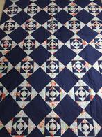 Handgemaakte quilt,  sprei / plaid., Ophalen, Zo goed als nieuw