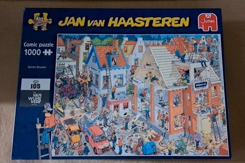 Jan van Haasteren Samen Bouwen Van Wijhe Verf 1000 stukjes, Hobby en Vrije tijd, Denksport en Puzzels, Zo goed als nieuw, Legpuzzel