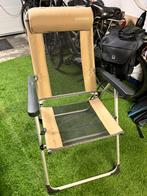 Vier stuks Quechua kampeerstoelen beige met antraciet, Ophalen, Zo goed als nieuw, Campingstoel