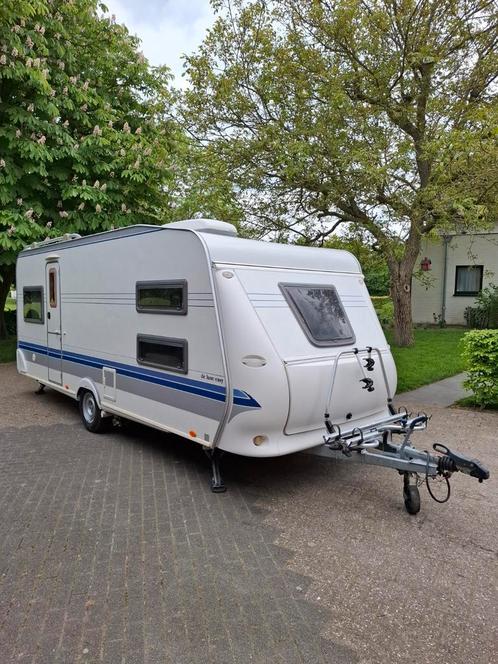 Hobby de luxe easy 540 UK stapelbed, airco, mover, voortent, Caravans en Kamperen, Caravans, Particulier, tot en met 5, 1000 - 1250 kg