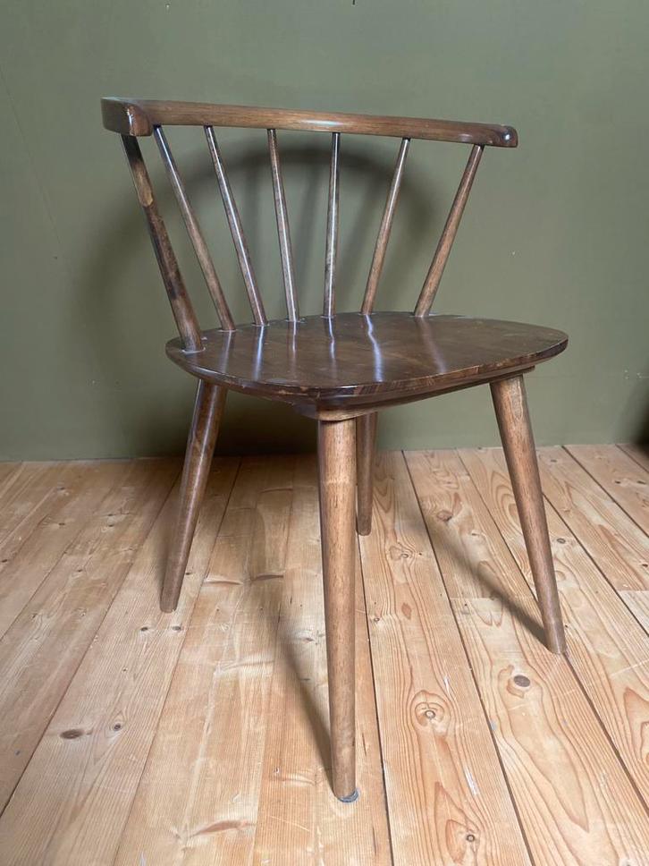 5x Designer Houten Eetkamerstoelen Vintage Look (J-Line), Huis en Inrichting, Stoelen, Gebruikt, Vijf, Zes of meer stoelen, Hout