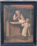 Poppendokter. Timmermans.  Ca 1875/1900. 42/51 cm., Antiek en Kunst, Ophalen