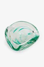 Glazen organische groen transparante Murano asbak, Antiek en Kunst, Antiek | Glas en Kristal, Ophalen