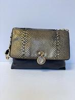 BVLGARI goud phython zwar leer hand bag tas, Sieraden, Tassen en Uiterlijk, Tassen | Damestassen, Ophalen of Verzenden, Zo goed als nieuw