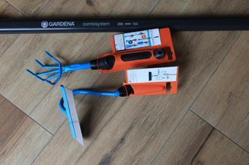 Gardena set combi system, schoffel + drietandhark + steel beschikbaar voor biedingen