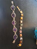 Vintage sieraden. Ketting armband oorbellen, Ophalen of Verzenden, Gebruikt, Overige materialen