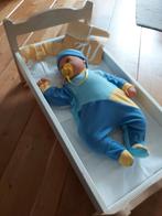 Houten Babybedje met Pop, Ophalen, Zo goed als nieuw, Ledikant